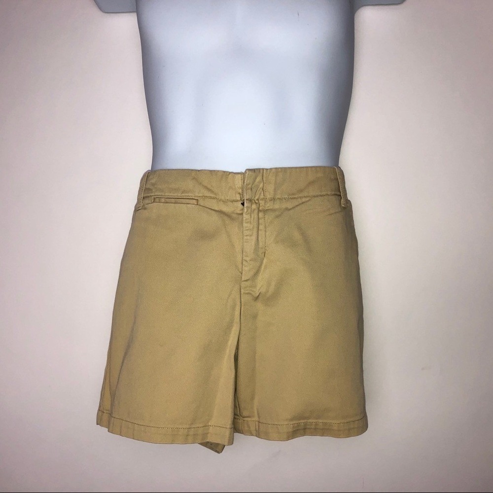J. Crew Chino Beige Shorts‎ Size 4 Preppy Casual Work Wear Minimalist Retro